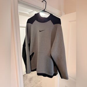 Nike Pro XXL (2XL) New, No Tag Nike Men’s Grey and Black Pullover Hoodie Sweater